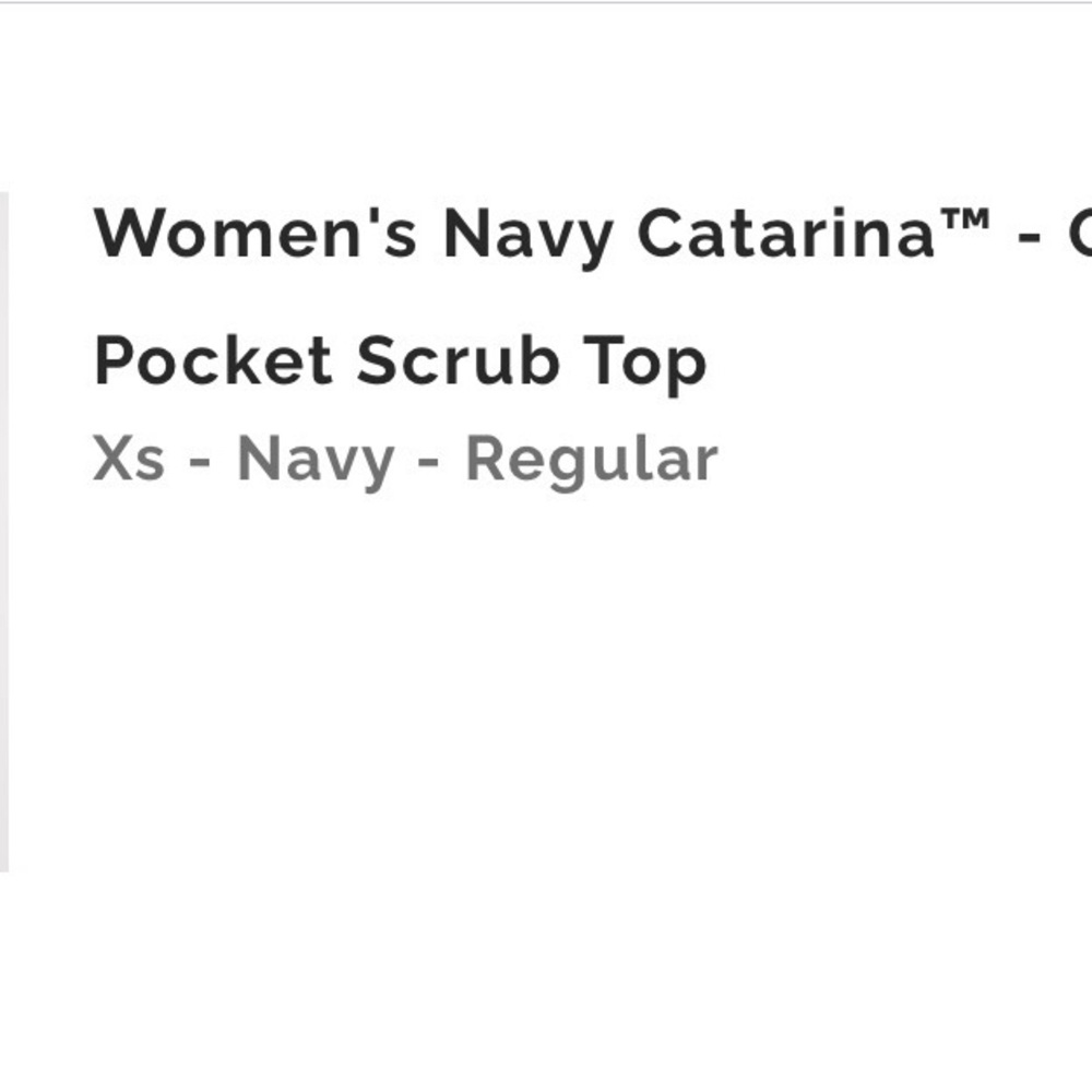 Navy Catarina Pocket Scrub Top